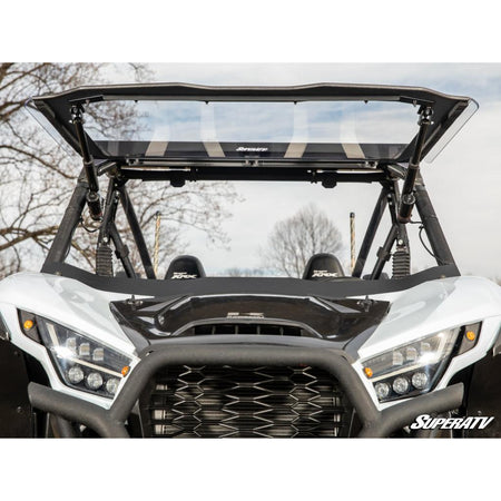 SuperATV Kawasaki Teryx KRX 1000 MaxDrive Power Flip Windshield - MojoMotoSport.com