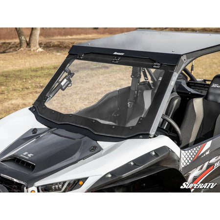 SuperATV Kawasaki Teryx KRX 1000 MaxDrive Power Flip Windshield - MojoMotoSport.com