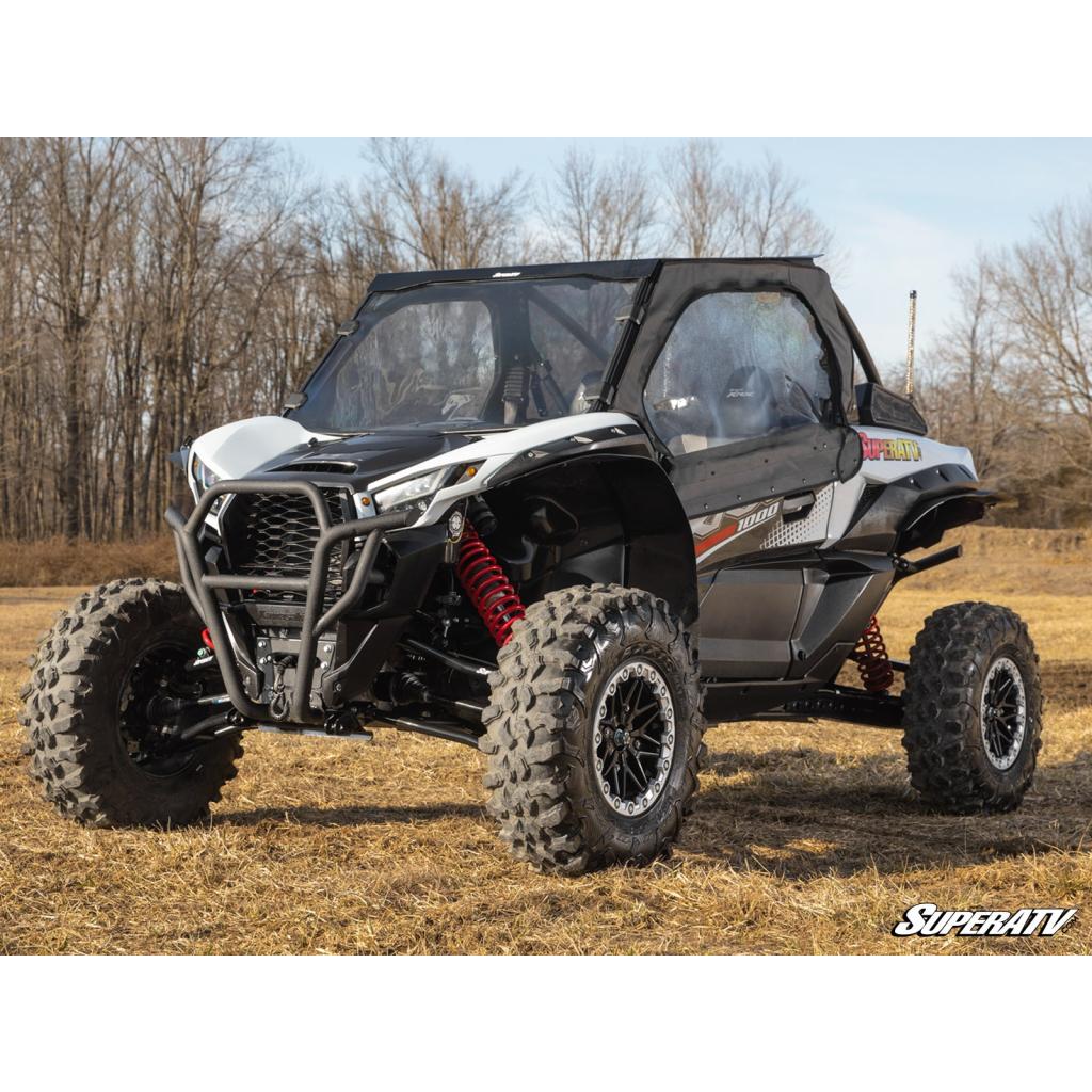 SuperATV Kawasaki Teryx KRX 1000 Primal Soft Cab Enclosure Upper Doors - MojoMotoSport.com