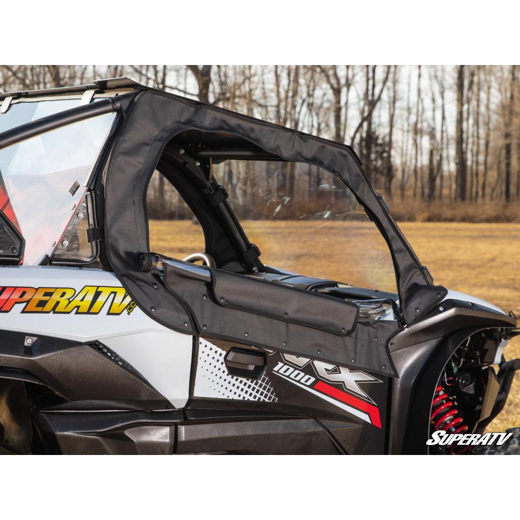 SuperATV Kawasaki Teryx KRX 1000 Primal Soft Cab Enclosure Upper Doors - MojoMotoSport.com