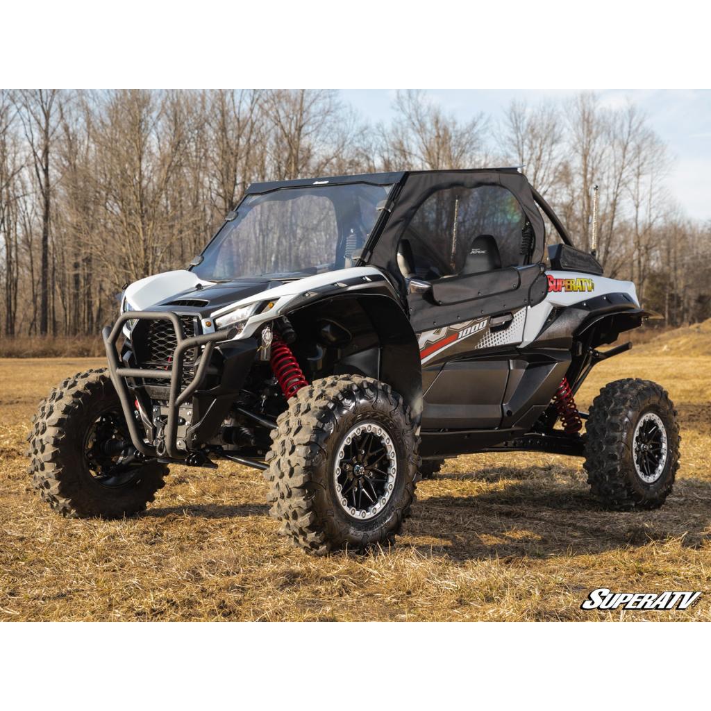 SuperATV Kawasaki Teryx KRX 1000 Primal Soft Cab Enclosure Upper Doors - MojoMotoSport.com
