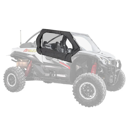 SuperATV Kawasaki Teryx KRX 1000 Primal Soft Cab Enclosure Upper Doors - MojoMotoSport.com