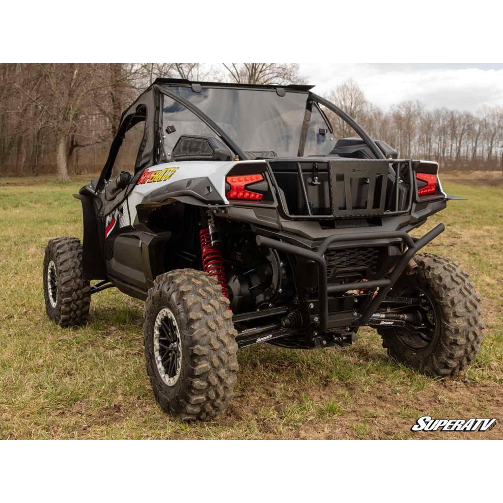 SuperATV Kawasaki Teryx KRX 1000 Rear Vented Windshield - MojoMotoSport.com