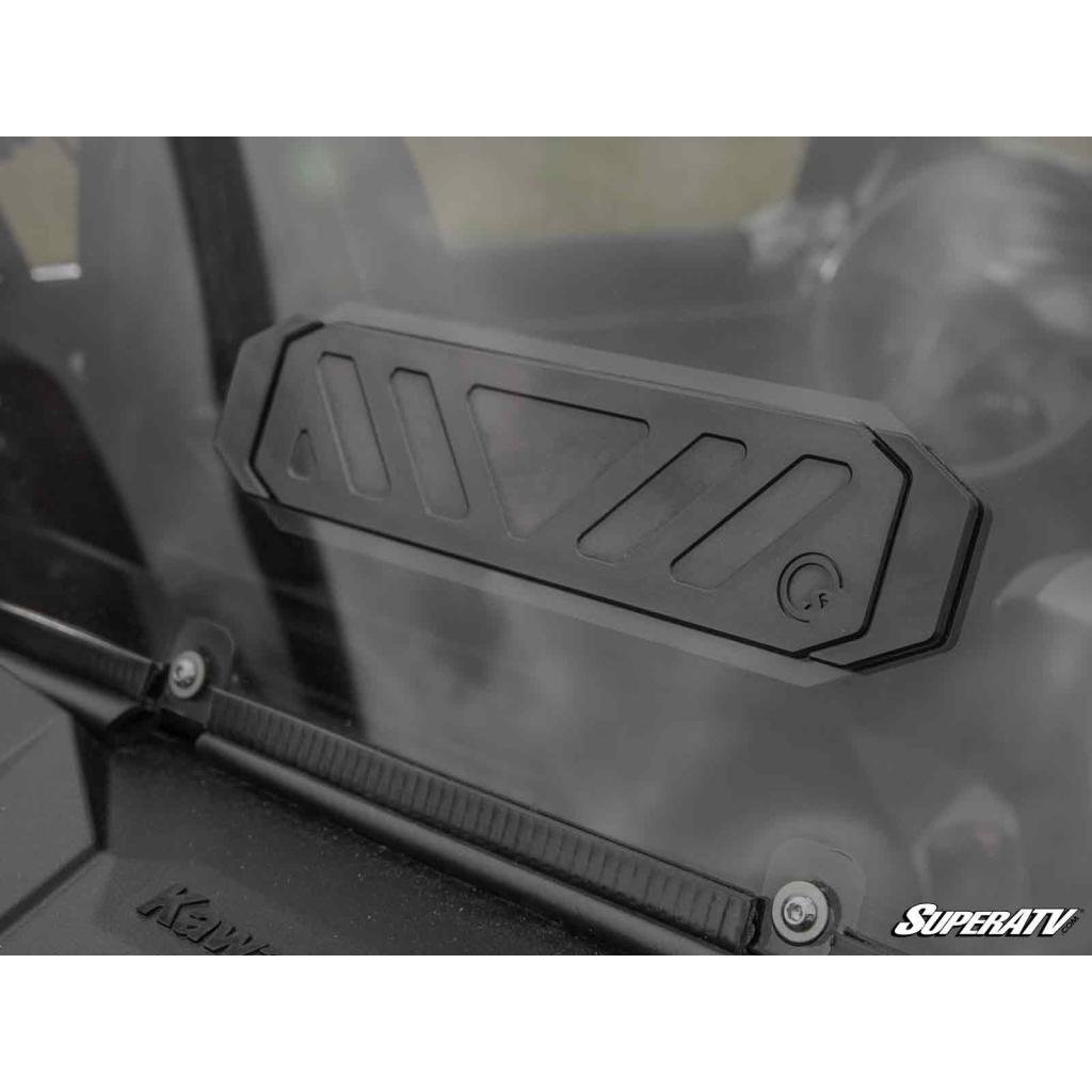 SuperATV Kawasaki Teryx KRX 1000 Rear Vented Windshield - MojoMotoSport.com