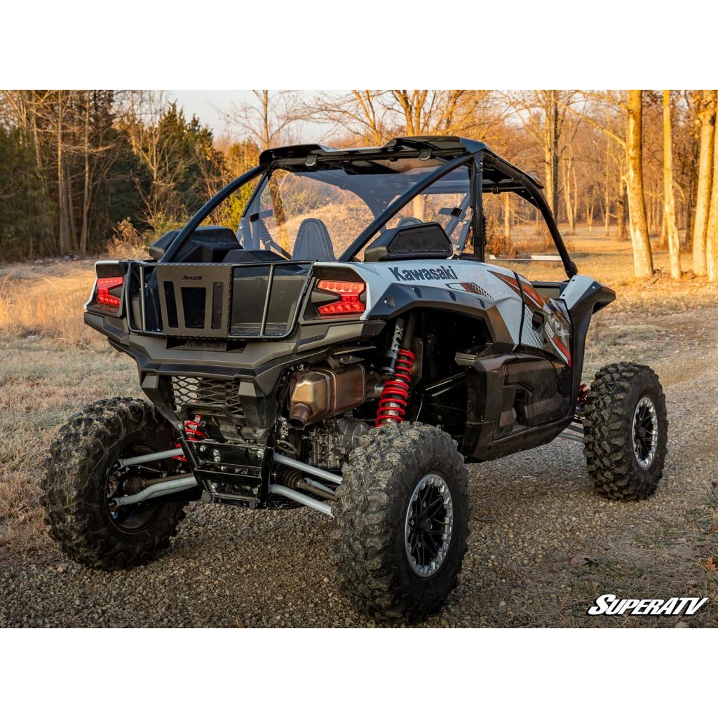 SuperATV Kawasaki Teryx KRX 1000 Rear Windshield - MojoMotoSport.com