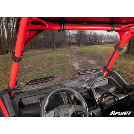 SuperATV Kawasaki Teryx KRX 1000 Scratch Resistant Vented Full Windshield - MojoMotoSport.com