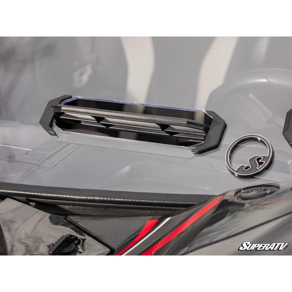 SuperATV Kawasaki Teryx KRX 1000 Scratch Resistant Vented Full Windshield - MojoMotoSport.com