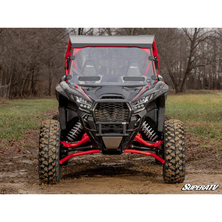 SuperATV Kawasaki Teryx KRX 1000 Scratch Resistant Vented Full Windshield - MojoMotoSport.com