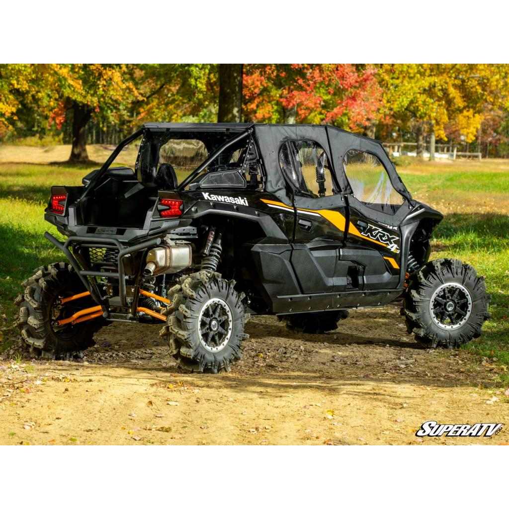SuperATV Kawasaki Teryx KRX 4 1000 Primal Soft Cab Enclosure Upper Doors - MojoMotoSport.com