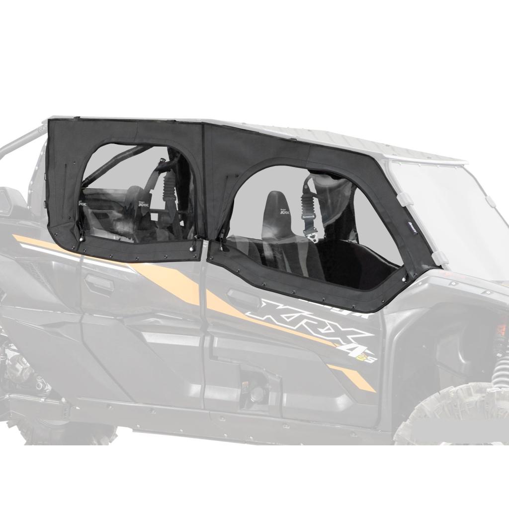 SuperATV Kawasaki Teryx KRX 4 1000 Primal Soft Cab Enclosure Upper Doors - MojoMotoSport.com