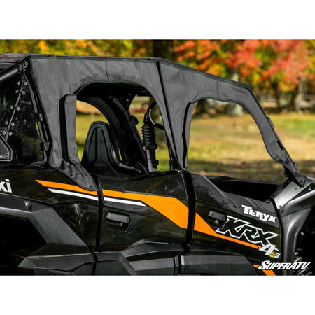 SuperATV Kawasaki Teryx KRX 4 1000 Primal Soft Cab Enclosure Upper Doors - MojoMotoSport.com