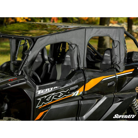 SuperATV Kawasaki Teryx KRX 4 1000 Primal Soft Cab Enclosure Upper Doors - MojoMotoSport.com