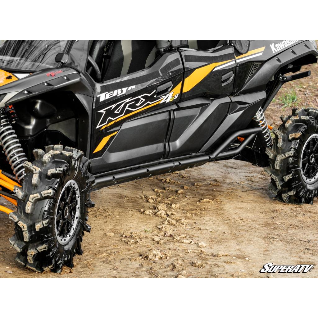 SuperATV Kawasaki Teryx KRX 4 Heavy - Duty Nerf Bars - MojoMotoSport.com