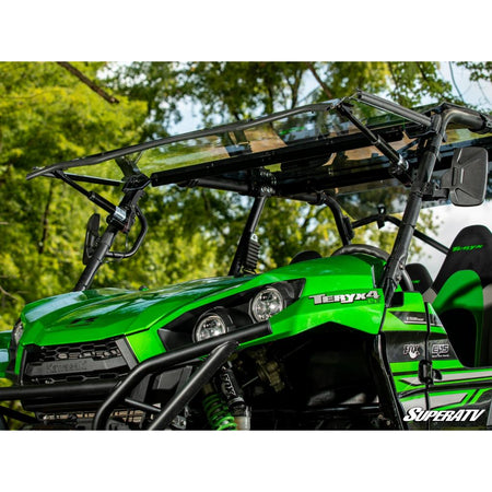 SuperATV Kawasaki Teryx MaxDrive Power Flip Windshield - MojoMotoSport.com