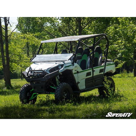 SuperATV Kawasaki Teryx Scratch Resistant Flip Down Windshield - MojoMotoSport.com
