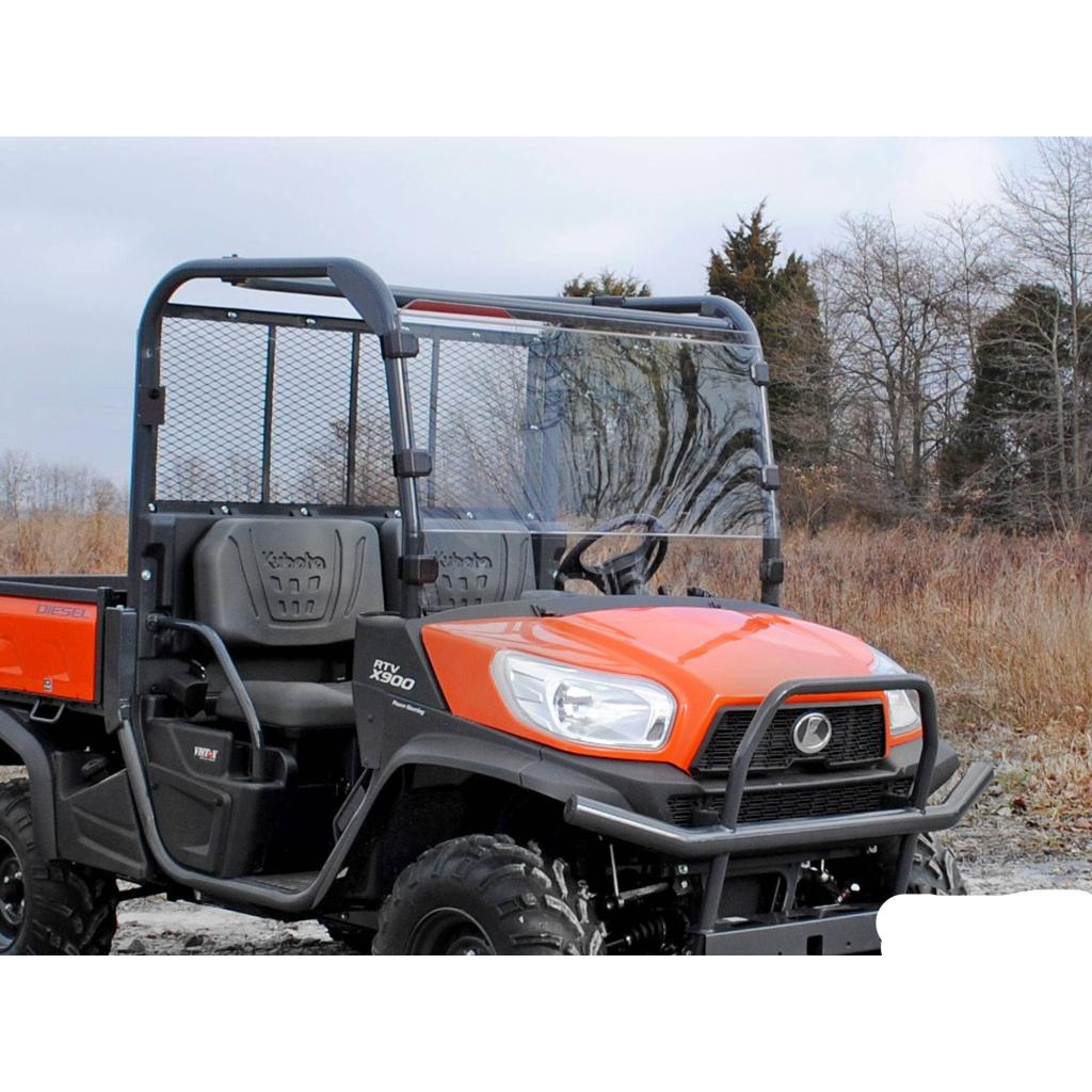 SuperATV Kubota RTV Scratch - Resistant Full Windshield - MojoMotoSport.com