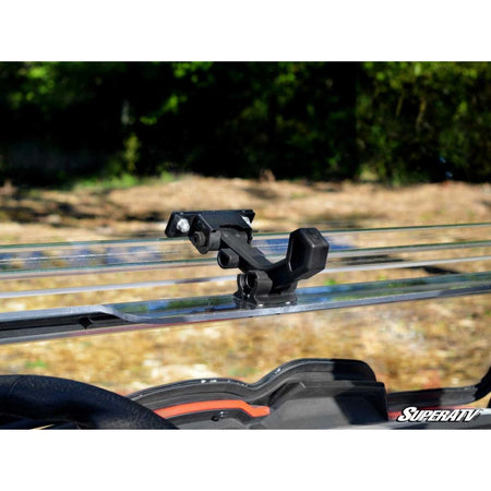 SuperATV Kymco UXV 450 Scratch Resistant Flip Windshield - MojoMotoSport.com