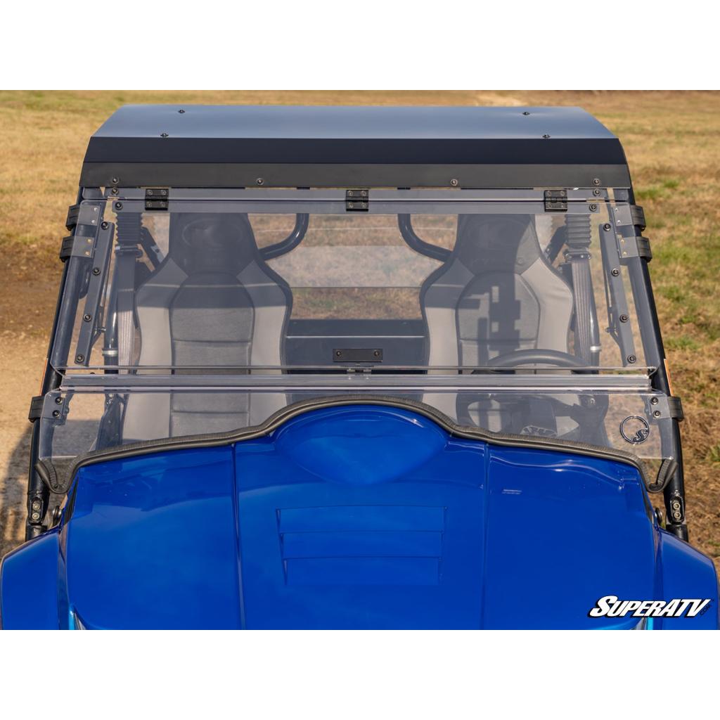 SuperATV KYMCO UXV Scratch - Resistant Flip Windshield - MojoMotoSport.com