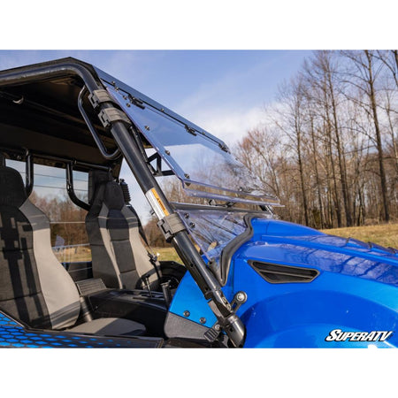 SuperATV KYMCO UXV Scratch - Resistant Flip Windshield - MojoMotoSport.com