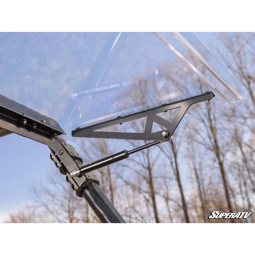 SuperATV KYMCO UXV Scratch - Resistant Flip Windshield - MojoMotoSport.com