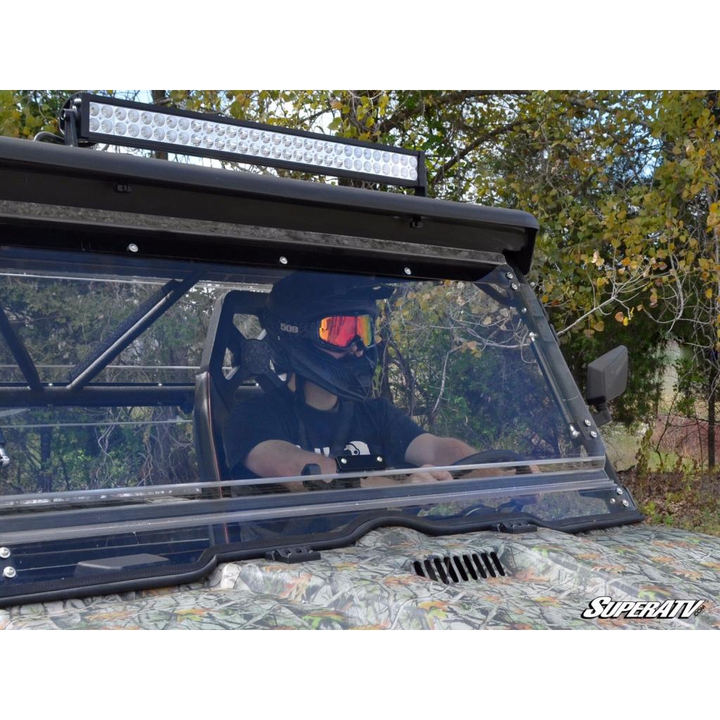 SuperATV ODES Dominator Scratch Resistant Flip Windshield - MojoMotoSport.com