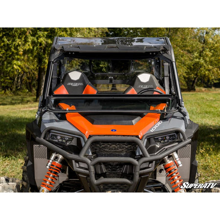 SuperATV Polaris General 1000 Flip - Down Glass Windshield - MojoMotoSport.com