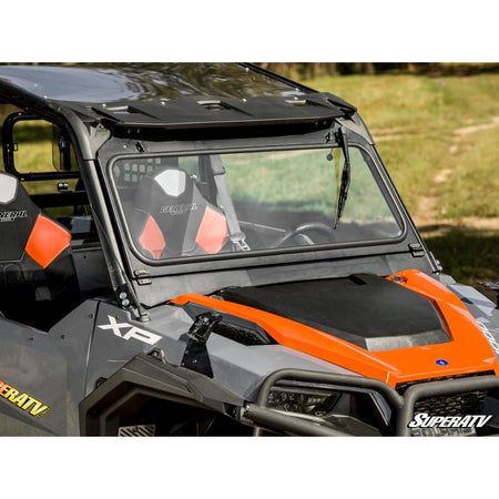 SuperATV Polaris General 1000 Flip - Down Glass Windshield - MojoMotoSport.com