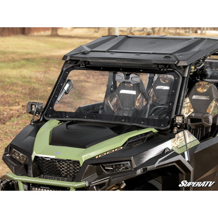 SuperATV Polaris General 1000 MaxDrive Power Flip Windshield - MojoMotoSport.com