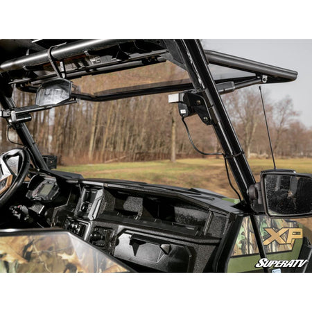 SuperATV Polaris General 1000 MaxDrive Power Flip Windshield - MojoMotoSport.com