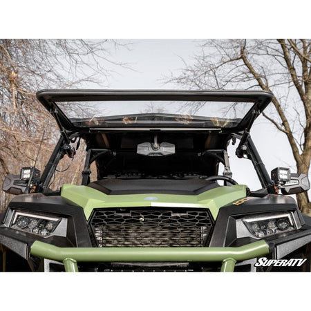 SuperATV Polaris General 1000 MaxDrive Power Flip Windshield - MojoMotoSport.com