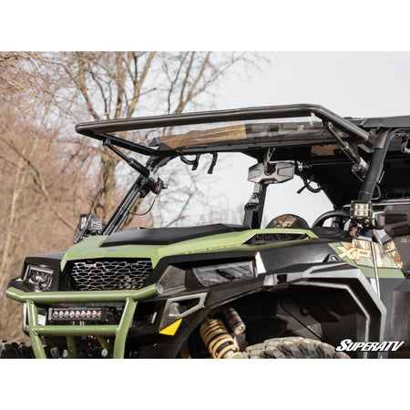SuperATV Polaris General 1000 MaxDrive Power Flip Windshield - MojoMotoSport.com