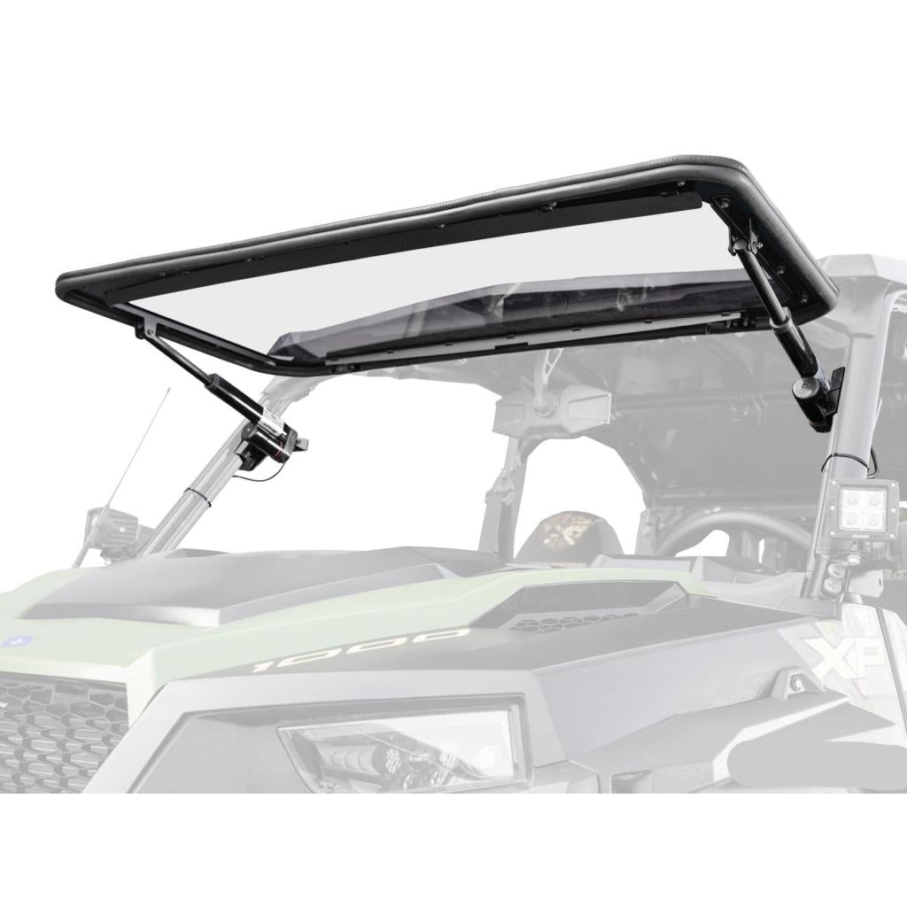 SuperATV Polaris General 1000 MaxDrive Power Flip Windshield - MojoMotoSport.com