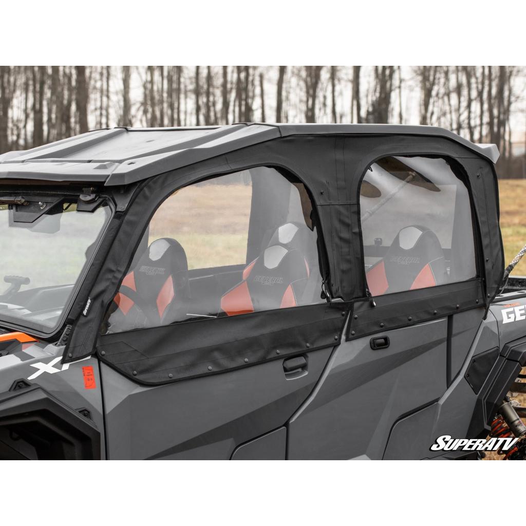 SuperATV Polaris General 1000 Primal Soft Cab Enclosure Upper Doors - MojoMotoSport.com