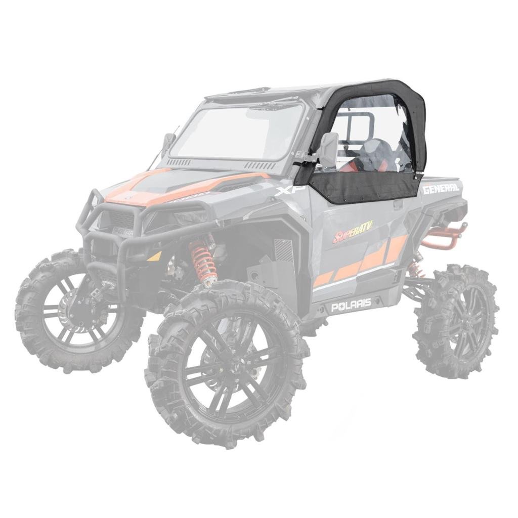 SuperATV Polaris General 1000 Primal Soft Cab Enclosure Upper Doors - MojoMotoSport.com