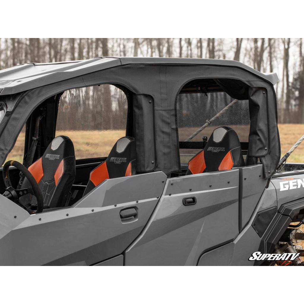 SuperATV Polaris General 1000 Primal Soft Cab Enclosure Upper Doors - MojoMotoSport.com