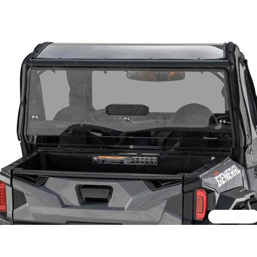 SuperATV Polaris General 1000 Rear Vented Windshield - MojoMotoSport.com