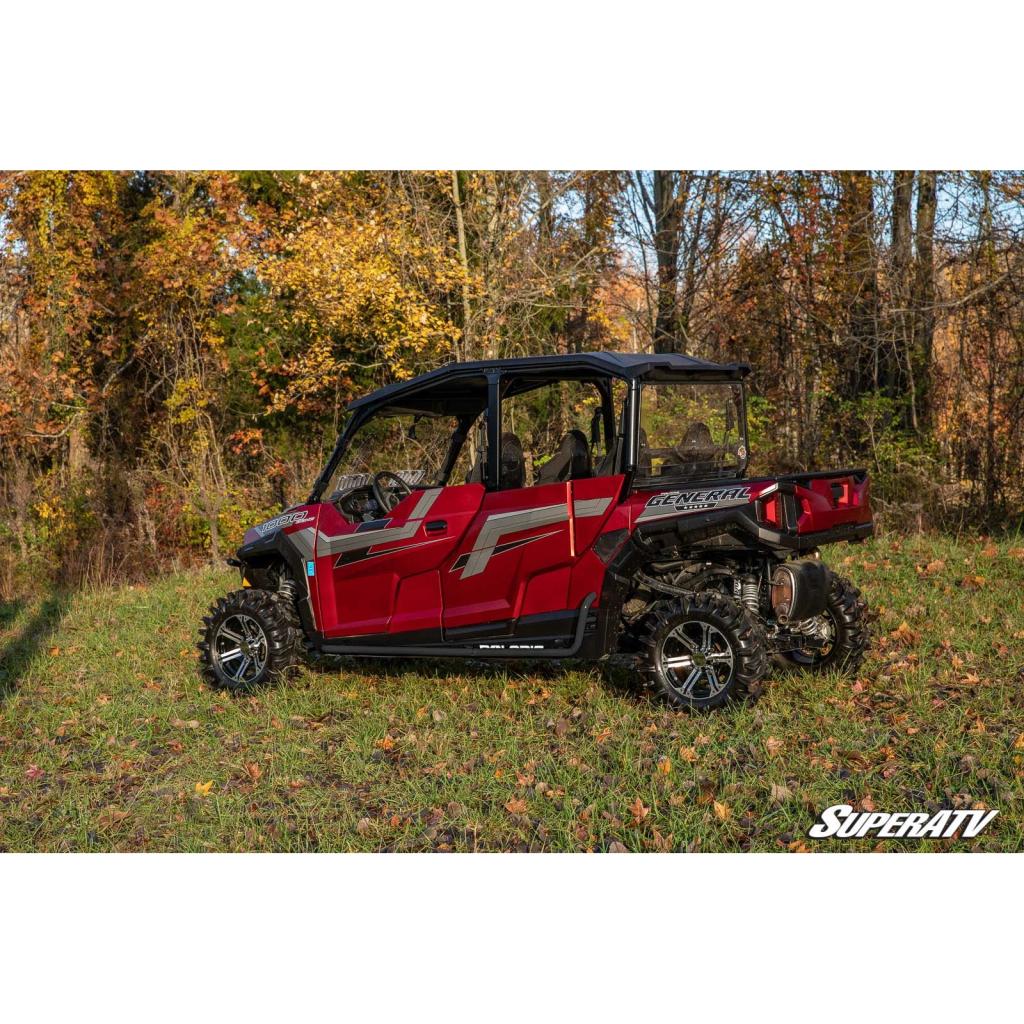 SuperATV Polaris General 4 Heavy - Duty Nerf Bars - MojoMotoSport.com