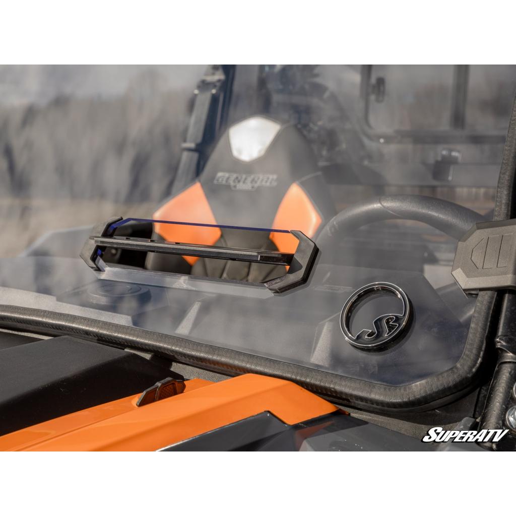 SuperATV Polaris General Scratch - Resistant Vented Full Windshield - MojoMotoSport.com