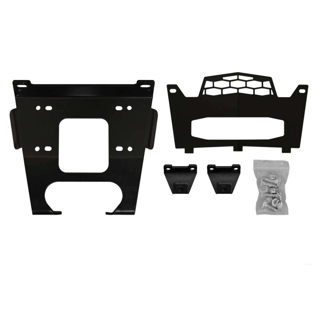 SuperATV Polaris General Winch Mounting Plate - MojoMotoSport.com