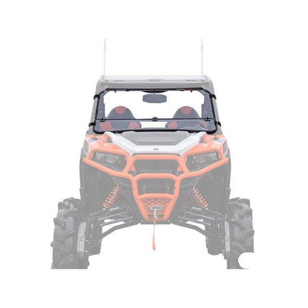 SuperATV Polaris General XP 1000 Scratch Resistant Flip Down Windshield - MojoMotoSport.com