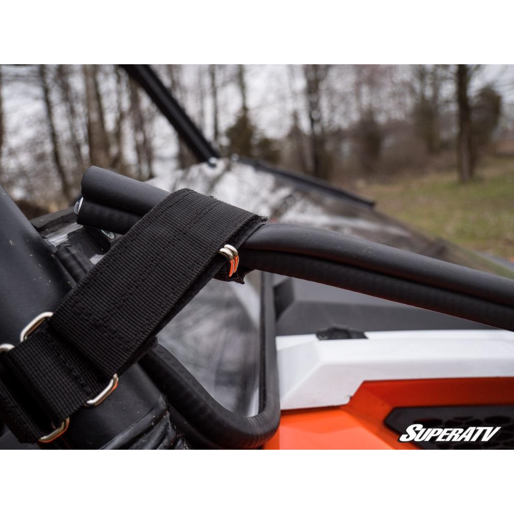 SuperATV Polaris General XP 1000 Scratch Resistant Flip Down Windshield - MojoMotoSport.com
