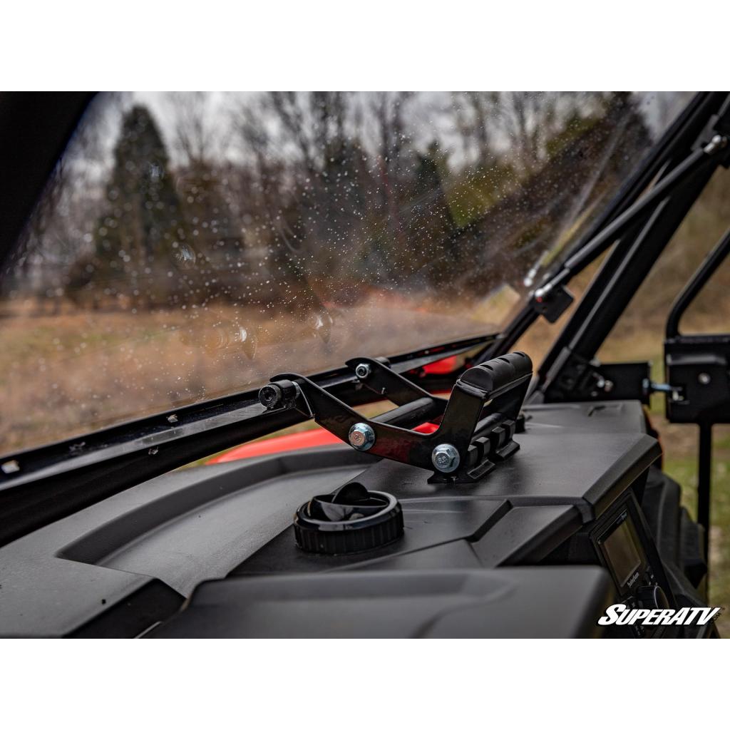 SuperATV Polaris General XP 1000 Scratch Resistant Flip Windshield - MojoMotoSport.com
