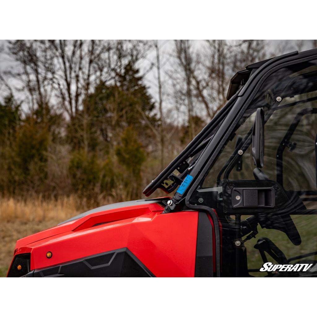 SuperATV Polaris General XP 1000 Scratch Resistant Flip Windshield - MojoMotoSport.com