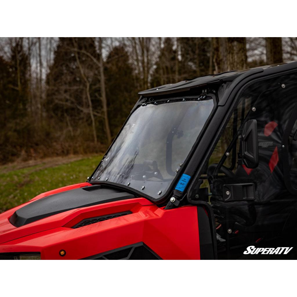 SuperATV Polaris General XP 1000 Scratch Resistant Flip Windshield - MojoMotoSport.com