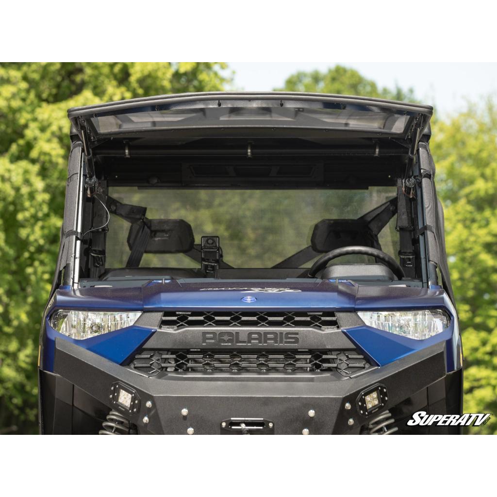SuperATV Polaris Ranger 1000 MaxDrive Power Flip Windshield - MojoMotoSport.com