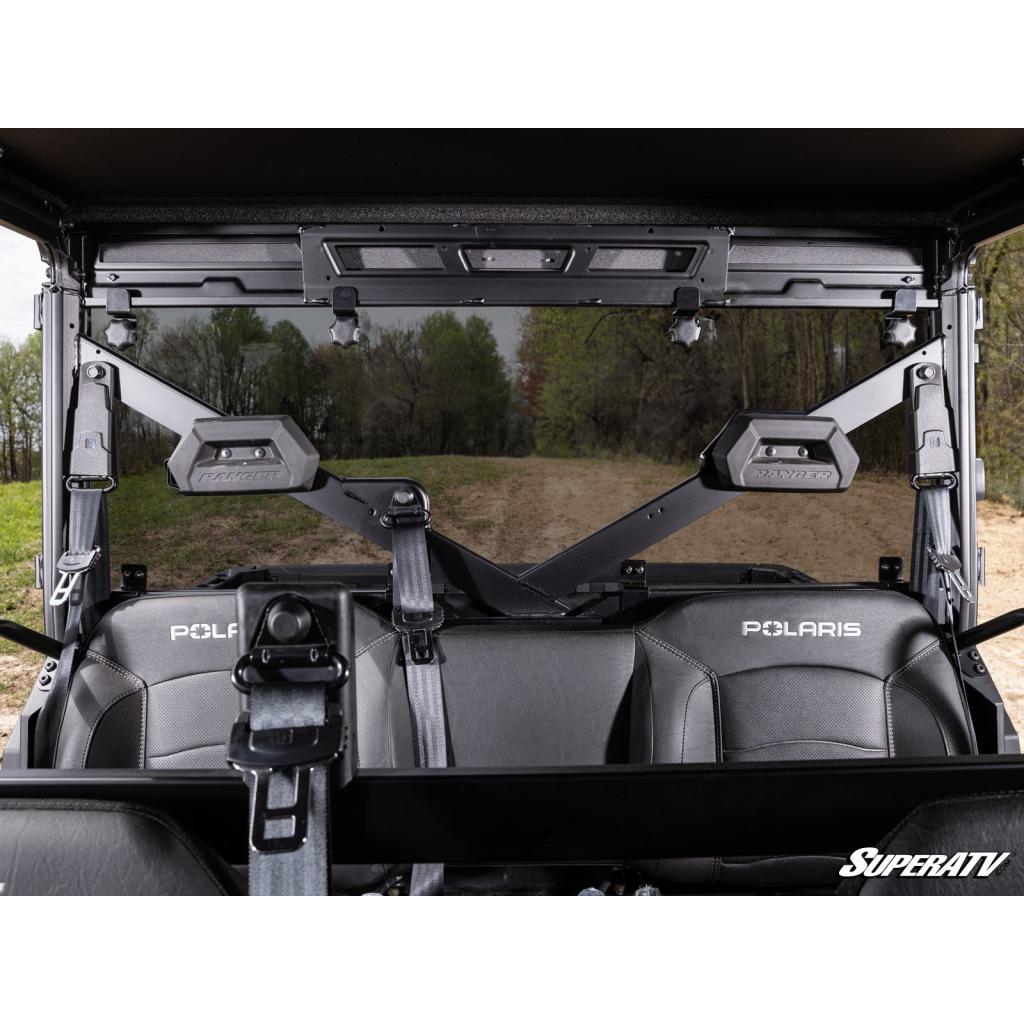 SuperATV Polaris Ranger 1000 Scratch - Resistant Rear Windshield - MojoMotoSport.com