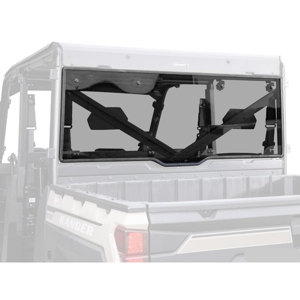 SuperATV Polaris Ranger 1000 Scratch - Resistant Rear Windshield - MojoMotoSport.com