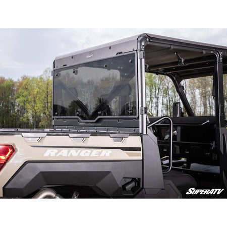 SuperATV Polaris Ranger 1000 Scratch - Resistant Rear Windshield - MojoMotoSport.com