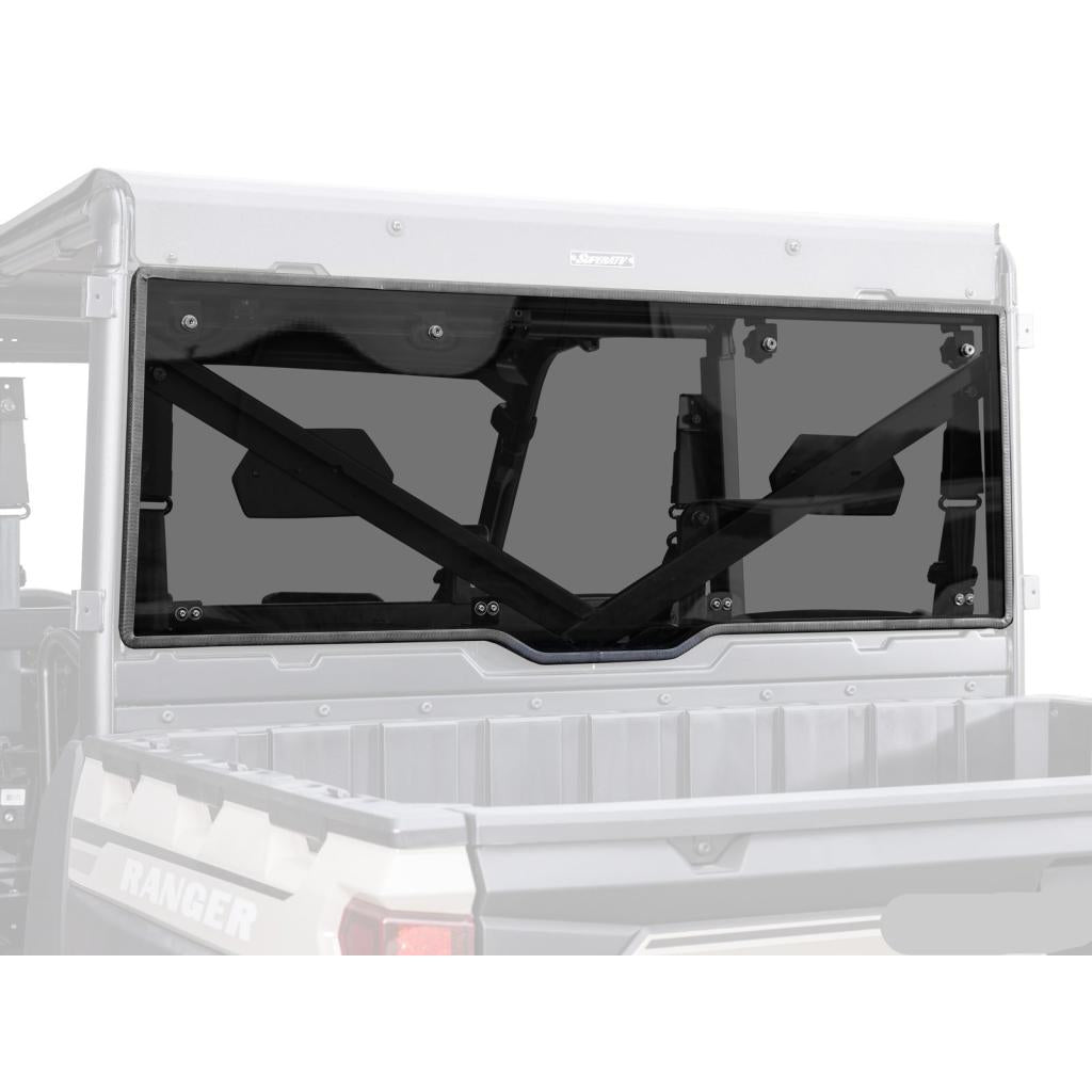 SuperATV Polaris Ranger 1000 Scratch - Resistant Rear Windshield - MojoMotoSport.com