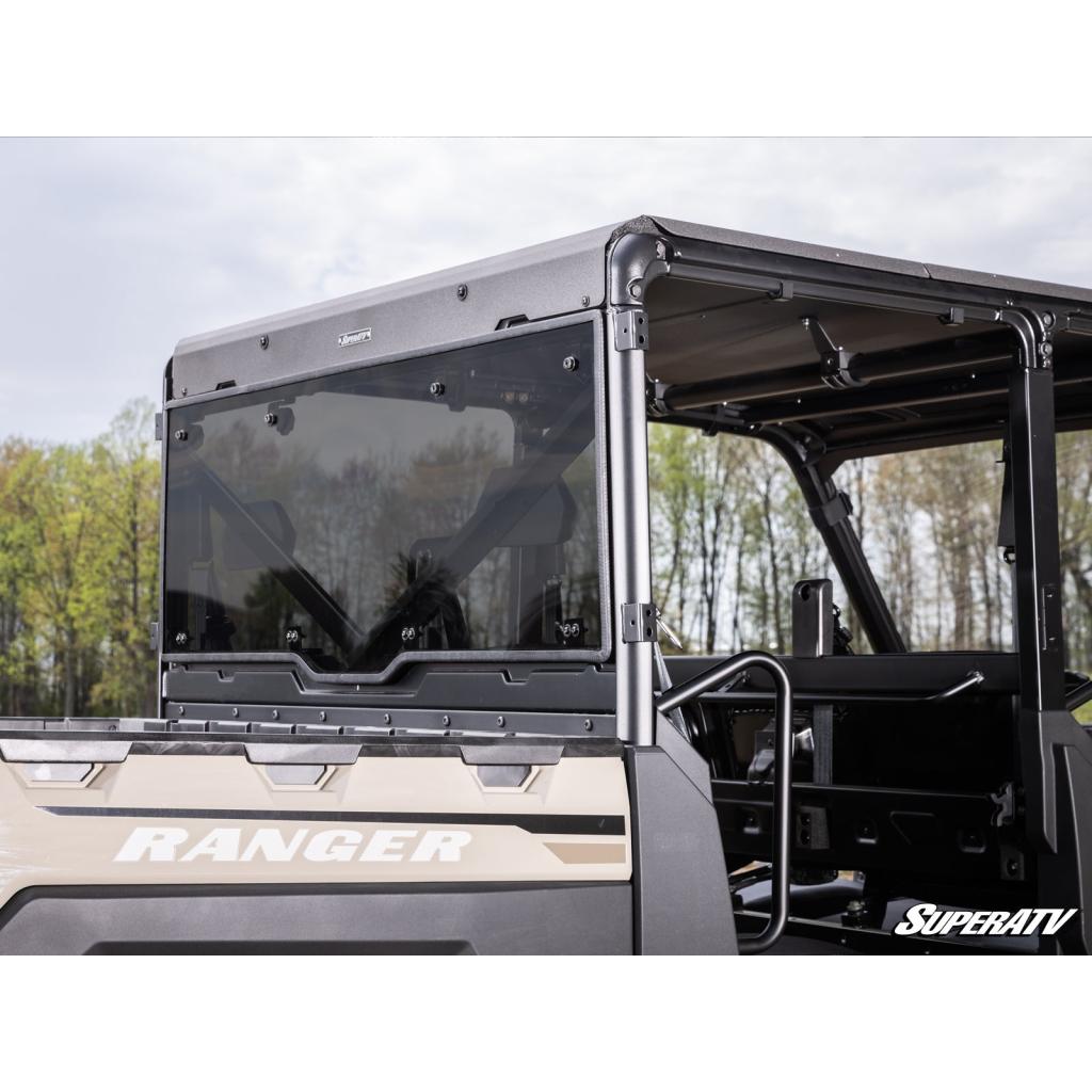 SuperATV Polaris Ranger 1000 Scratch - Resistant Rear Windshield - MojoMotoSport.com